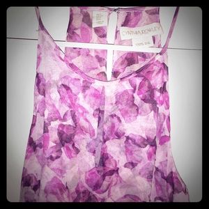 NWOT Cute Cynthia Rowley Fully Lined Silk Top S